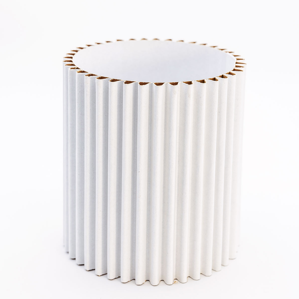 Round Wave Box - White