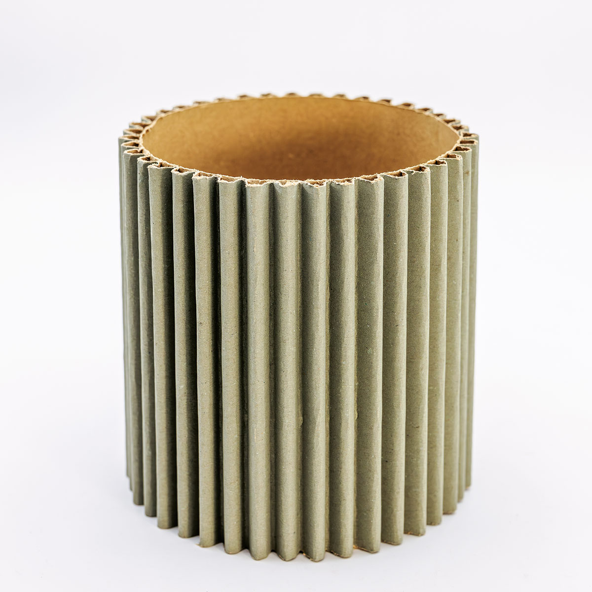 Round Wave Box - Celadon green