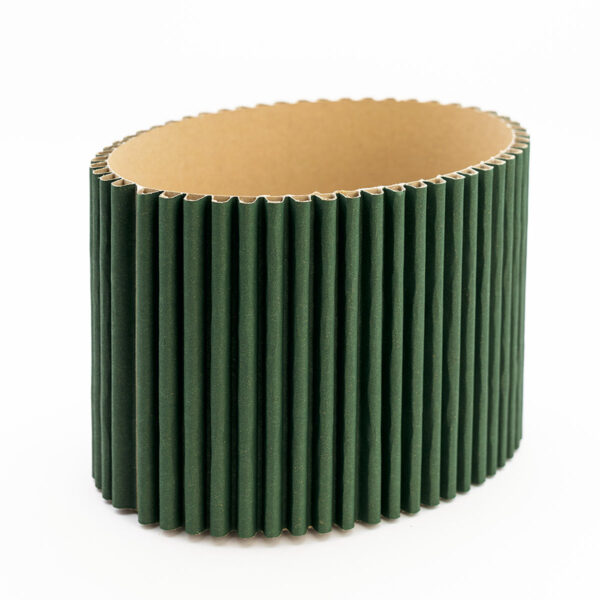 Oval Wave Box - Dark green