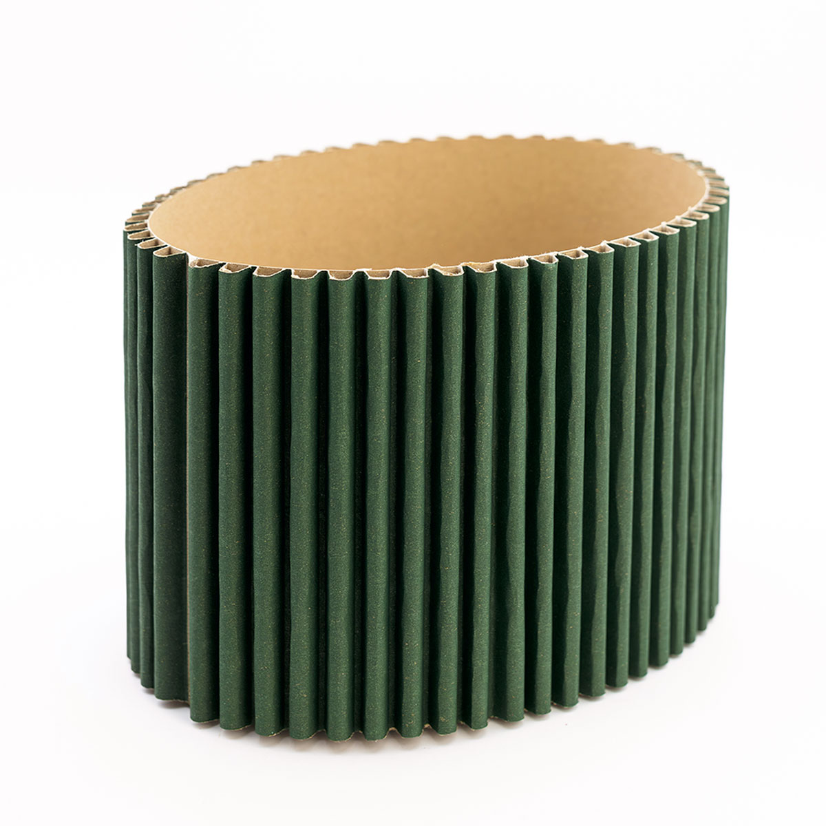 Oval Wave Box - Dark green