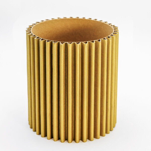 Round Wave Box - Gold